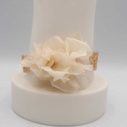 Vista alternativa de Pulsera Fiesta con flores naturales preservadas
