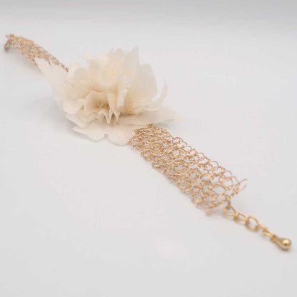 Pulsera Fiesta con flores naturales preservadas