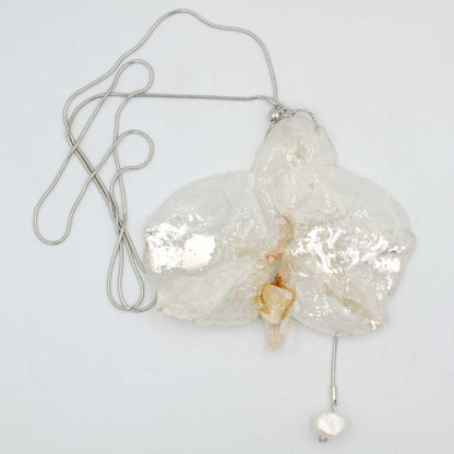 Collana Ecuador con orchidee naturales