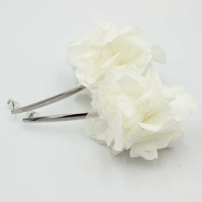 Pendientes de Flores Naturales Blancos Inmaculada
