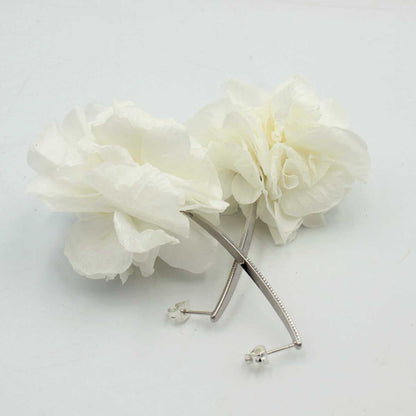 Pendientes de Flores Naturales Blancos Inmaculada