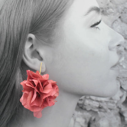 Pendientes Promesa con flores naturales preservadas