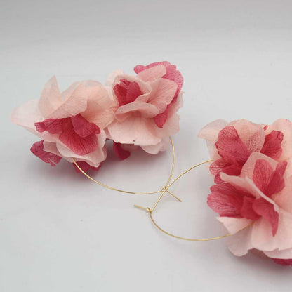 Pendientes Rosa y fucsia