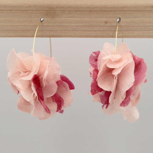 Pendientes Rosa y fucsia